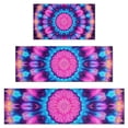 thumbnail image 1 of Colorful Tie Dye Mandala Pattern Kitchen Rugs Sets Of 3,Kitchen Runner Rugs Non Skid Washable,Decorative Kitchen Floor Mats for Kitchen,Sink,Laundry,17"x30"+ 17"x47" + 17"x59", 1 of 6