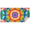 thumbnail image 1 of Colorful Tie Dye Mandala Pattern Rectangle Tablecloth 60"x120",Waterproof Polyester Rectangle Table Cloth, Wipeable Spillproof Polyester Tablecloth for Dining, Camping, Indoor and Outdoor, 1 of 6