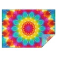 thumbnail image 1 of Colorful Tie Dye Mandala Pattern Rectangle Tablecloth 60"x84",Waterproof Polyester Rectangle Table Cloth, Wipeable Spillproof Polyester Tablecloth for Dining, Camping, Indoor and Outdoor, 1 of 5