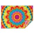 thumbnail image 1 of Colorful Tie Dye Mandala Pattern Rectangle Tablecloth 60"x84",Waterproof Polyester Rectangle Table Cloth, Wipeable Spillproof Polyester Tablecloth for Dining, Camping, Indoor and Outdoor, 1 of 5