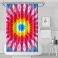 thumbnail image 1 of Colorful Tie Dye Mandala Pattern Shower Curtain 72"x72" ,Bathroom Decorative Shower Curtains Set with 12 Hooks,Modern Waterproof Washable Shower Curtain, 1 of 6