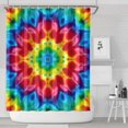thumbnail image 1 of Colorful Tie Dye Mandala Pattern Shower Curtain 72"x84" ,Bathroom Decorative Shower Curtains Set with 12 Hooks,Modern Waterproof Washable Shower Curtain, 1 of 6