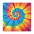 thumbnail image 1 of Colorful Tie Dye Mandala Pattern Square Fitted Tablecloth with Elastic Edge,Square Table Cover,Washable Elastic Table Cover for Home Kitchen Party Decor 34"x34", 1 of 6