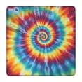 thumbnail image 1 of Colorful Tie Dye Mandala Pattern Square Fitted Tablecloth with Elastic Edge,Square Table Cover,Washable Elastic Table Cover for Home Kitchen Party Decor 34"x34", 1 of 6