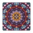 thumbnail image 1 of Colorful Tie Dye Mandala Pattern Square Fitted Tablecloth with Elastic Edge,Square Table Cover,Washable Elastic Table Cover for Home Kitchen Party Decor 34"x34", 1 of 6