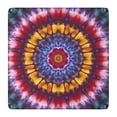 thumbnail image 1 of Colorful Tie Dye Mandala Pattern Square Fitted Tablecloth with Elastic Edge,Square Table Cover,Washable Elastic Table Cover for Home Kitchen Party Decor 36"x36", 1 of 6