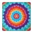 thumbnail image 1 of Colorful Tie Dye Mandala Pattern Square Fitted Tablecloth with Elastic Edge,Square Table Cover,Washable Elastic Table Cover for Home Kitchen Party Decor 36"x36", 1 of 6