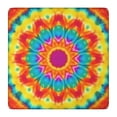 thumbnail image 1 of Colorful Tie Dye Mandala Pattern Square Fitted Tablecloth with Elastic Edge,Square Table Cover,Washable Elastic Table Cover for Home Kitchen Party Decor 36"x36", 1 of 6