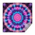 thumbnail image 1 of Colorful Tie Dye Mandala Pattern Square Tablecloth,Waterproof Square Table Cover,Wipeable Spillproof Washable Table Cover for Home Kitchen Party Decor 60"x60"(152x152cm), 1 of 6