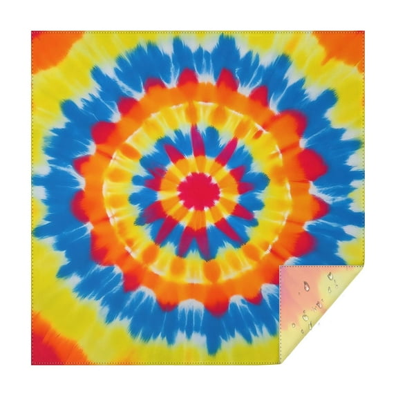 Colorful Tie Dye Mandala Square Tablecloth,Waterproof Square Table Cover,Wipeable Spillproof Washable Table Cover for Home Kitchen Party Decor 60"x60"(152x152cm)