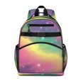 thumbnail image 1 of Colorful Tie Dye Nebula Pattern Backpack for School,Cute School Bag,Schoolbag with Adjustable Shoulder Straps & Padded Back,15.25"x11.5"x5.25", 1 of 5