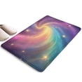 thumbnail image 1 of Colorful Tie Dye Nebula Pattern Flannel Non Slip Door Rugs,Washable Door Mats Indoor,Decorative Door Mats,Dirt-Resistant and Absorbent Doormat for Entrance,Bedroom,Kitchen,Bathroom,31.5x17in(80x43cm), 1 of 4