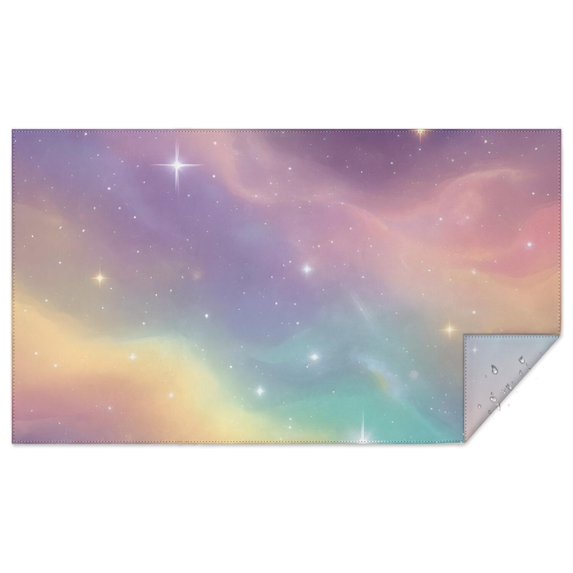 Colorful Tie Dye Nebula Pattern Rectangle Tablecloth 60"x102",Waterproof Polyester Rectangle Table Cloth, Wipeable Spillproof Polyester Tablecloth for Dining, Camping, Indoor and Outdoor