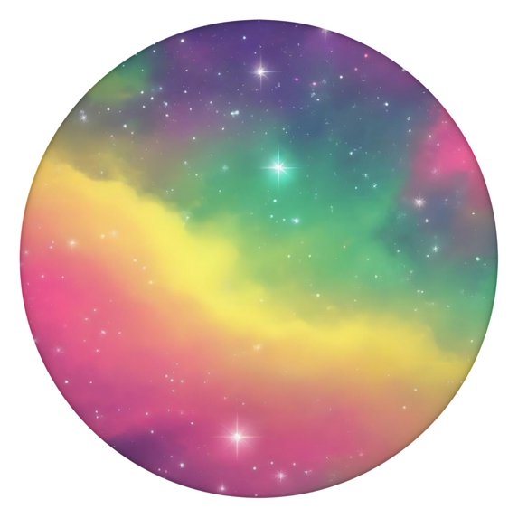 Colorful Tie Dye Nebula Pattern Round Fitted Tablecloth with Elastic Edge,Dining Table Cover Waterproof,Outdoor Round Tablecloth for Camping,Dining,Indoor and Outdoor