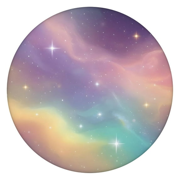 Colorful Tie Dye Nebula Pattern Round Fitted Tablecloth with Elastic Edge,Dining Table Cover Waterproof,Outdoor Round Tablecloth for Camping,Dining,Indoor and Outdoor