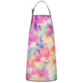 thumbnail image 1 of Colorful Tie Dye Pattern Apron-Garden Aprons for Women with Pockets-Cotton Linen Waterproof Kitchen Cooking Gardening Aprons Adjustable for Kitchen,Cooking,BBQ and Salon 33x27 Inch, 1 of 7