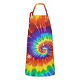 thumbnail image 1 of Colorful Tie Dye Pattern Apron-Garden Aprons for Women with Pockets-Cotton Linen Waterproof Kitchen Cooking Gardening Aprons Adjustable for Kitchen,Cooking,BBQ and Salon 33x27 Inch, 1 of 7