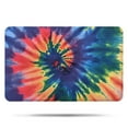thumbnail image 1 of Colorful Tie Dye Pattern Bathroom Rugs Mat,Non Slip Microfiber Bathroom Rug,Rubber Backing,Soft Bathroom Mats for Bathroom Floor,Tub and Shower,17x27in(43x68cm), 1 of 5