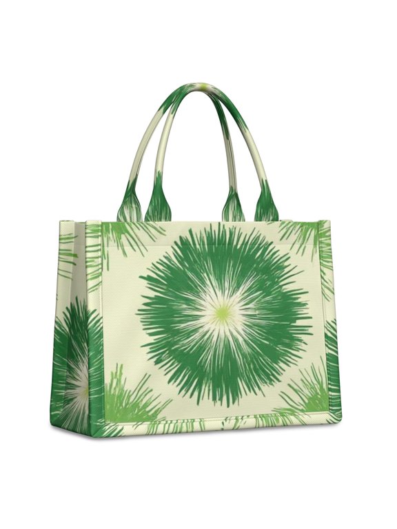 Colorful Tie Dye Pattern Large Tote Bag, Shopping Tote with Inner Pockets, Easy Clean for Holiday Birthday Gifts,15.7” X 5.1" X 13"