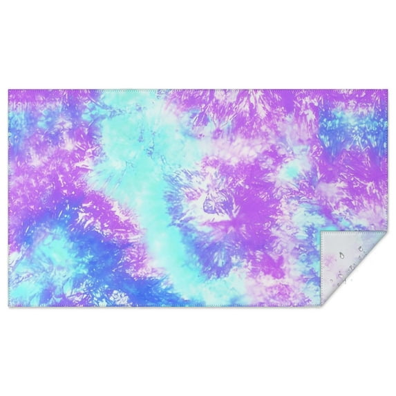 Colorful Tie Dye Pattern Rectangle Tablecloth 60"x102",Waterproof Polyester Rectangle Table Cloth, Wipeable Spillproof Polyester Tablecloth for Dining, Camping, Indoor and Outdoor