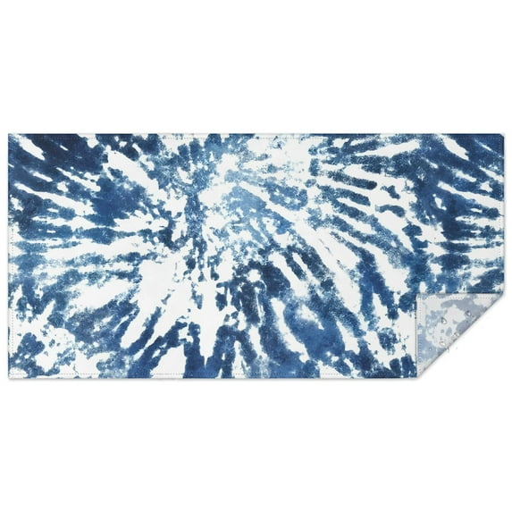 Colorful Tie Dye Pattern Rectangle Tablecloth 60"x120",Waterproof Polyester Rectangle Table Cloth, Wipeable Spillproof Polyester Tablecloth for Dining, Camping, Indoor and Outdoor