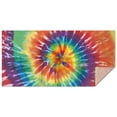 thumbnail image 1 of Colorful Tie Dye Pattern Rectangle Tablecloth 60"x120",Waterproof Polyester Rectangle Table Cloth, Wipeable Spillproof Polyester Tablecloth for Dining, Camping, Indoor and Outdoor, 1 of 6
