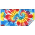 thumbnail image 1 of Colorful Tie Dye Pattern Rectangle Tablecloth 60"x120",Waterproof Polyester Rectangle Table Cloth, Wipeable Spillproof Polyester Tablecloth for Dining, Camping, Indoor and Outdoor, 1 of 6