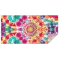 thumbnail image 1 of Colorful Tie Dye Pattern Rectangle Tablecloth 60"x120",Waterproof Polyester Rectangle Table Cloth, Wipeable Spillproof Polyester Tablecloth for Dining, Camping, Indoor and Outdoor, 1 of 4