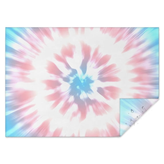 Colorful Tie Dye Pattern Rectangle Tablecloth 60"x84",Waterproof Polyester Rectangle Table Cloth, Wipeable Spillproof Polyester Tablecloth for Dining, Camping, Indoor and Outdoor