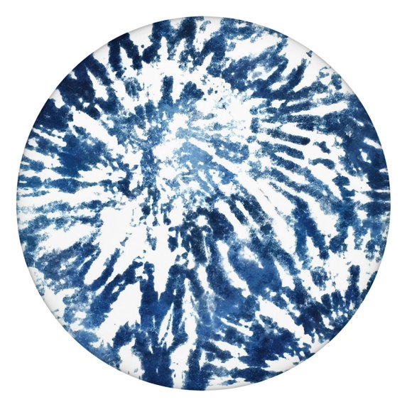 Colorful Tie Dye Pattern Round Fitted Tablecloth with Elastic Edge,Dining Table Cover Waterproof,Outdoor Round Tablecloth for Camping,Dining,Indoor and Outdoor