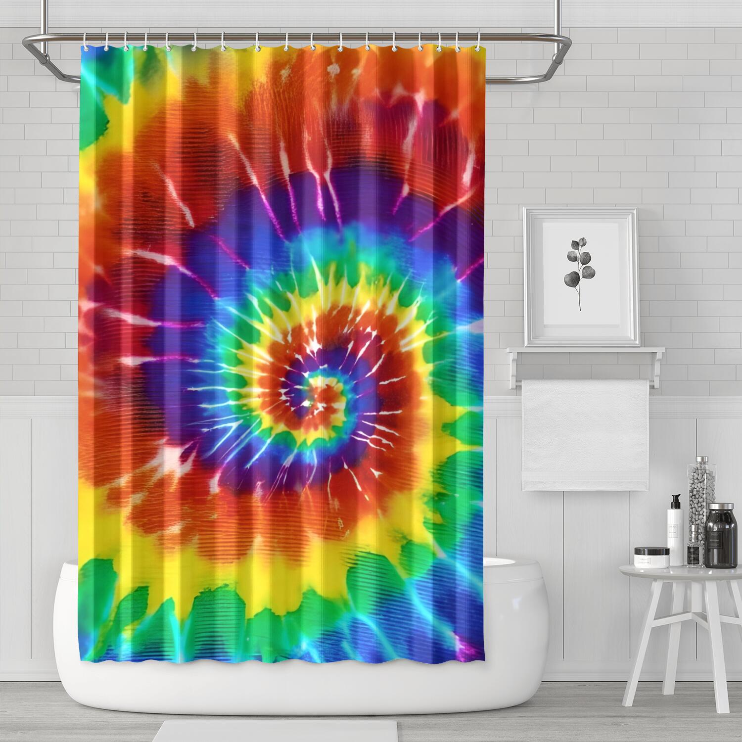 Tie Dye Shower Curtain