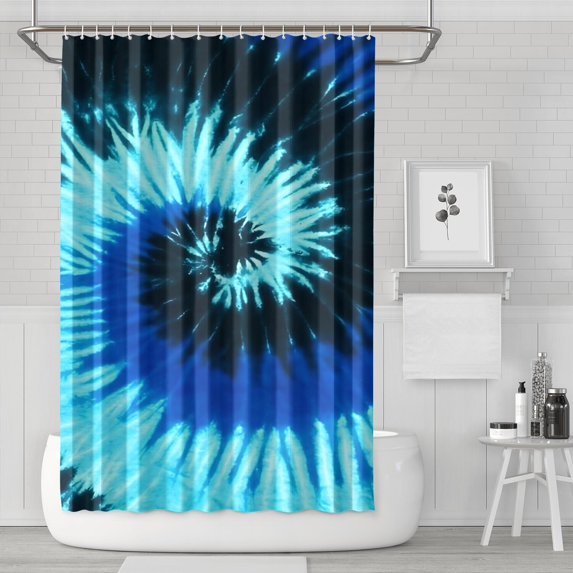 Colorful Tie Dye Pattern Shower Curtain 72"x72" ,Bathroom Decorative Shower Curtains Set with 12 Hooks,Modern Waterproof Washable Shower Curtain