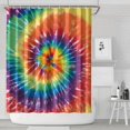 thumbnail image 1 of Colorful Tie Dye Pattern Shower Curtain 72"x84" ,Bathroom Decorative Shower Curtains Set with 12 Hooks,Modern Waterproof Washable Shower Curtain, 1 of 6