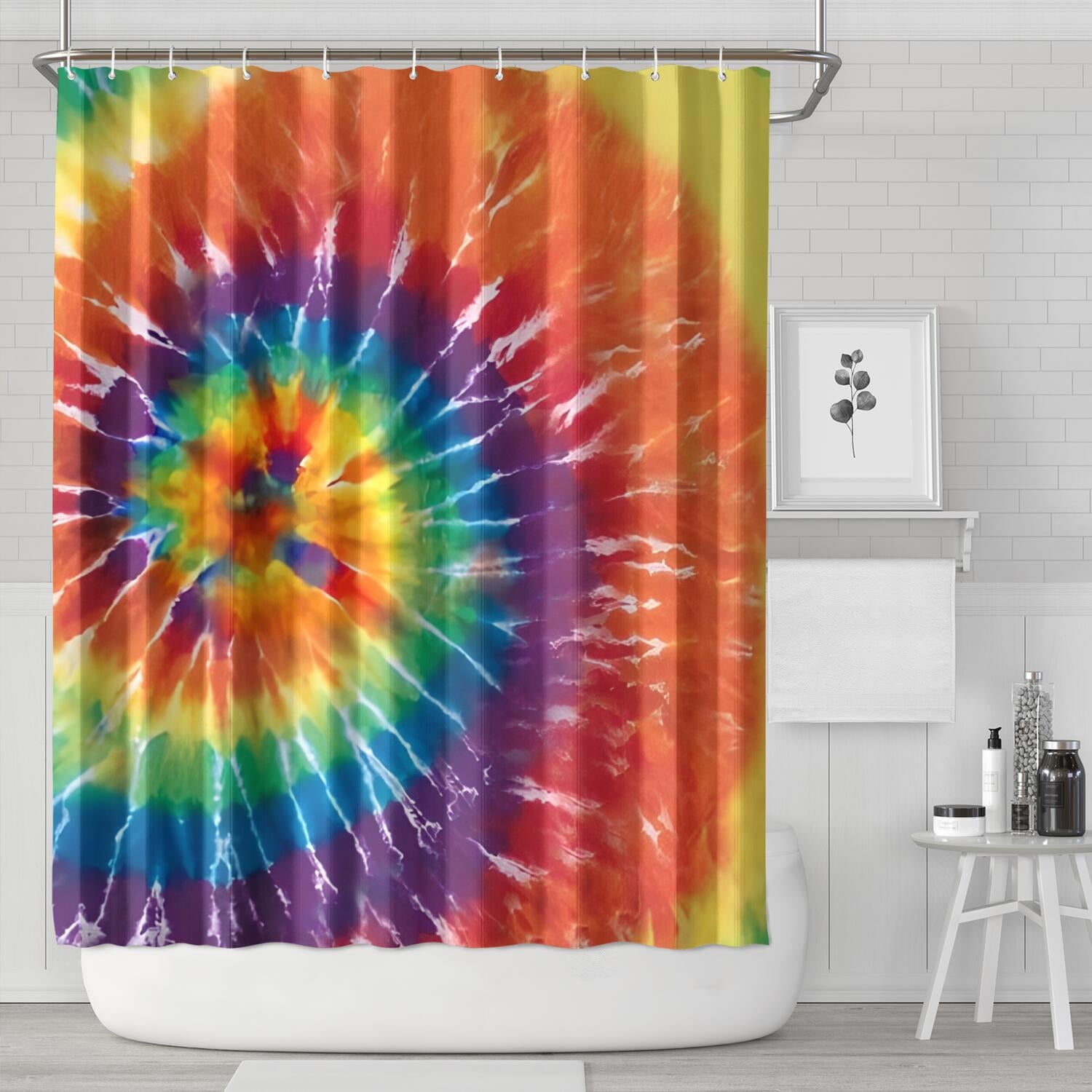 Tie Dye Shower Curtain