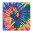 thumbnail image 1 of Colorful Tie Dye Pattern Square Fitted Tablecloth with Elastic Edge,Square Table Cover,Washable Elastic Table Cover for Home Kitchen Party Decor 34"x34", 1 of 6