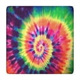 thumbnail image 1 of Colorful Tie Dye Pattern Square Fitted Tablecloth with Elastic Edge,Square Table Cover,Washable Elastic Table Cover for Home Kitchen Party Decor 34"x34", 1 of 6