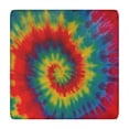 thumbnail image 1 of Colorful Tie Dye Pattern Square Fitted Tablecloth with Elastic Edge,Square Table Cover,Washable Elastic Table Cover for Home Kitchen Party Decor 34"x34", 1 of 6