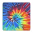 thumbnail image 1 of Colorful Tie Dye Pattern Square Fitted Tablecloth with Elastic Edge,Square Table Cover,Washable Elastic Table Cover for Home Kitchen Party Decor 34"x34", 1 of 6