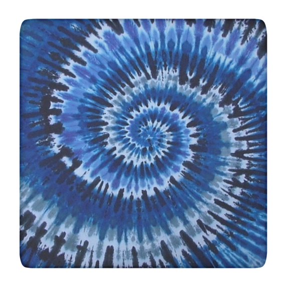 Colorful Tie Dye Pattern Square Fitted Tablecloth with Elastic Edge,Square Table Cover,Washable Elastic Table Cover for Home Kitchen Party Decor 36"x36"