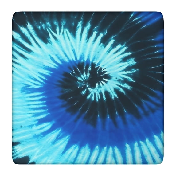 Colorful Tie Dye Pattern Square Fitted Tablecloth with Elastic Edge,Square Table Cover,Washable Elastic Table Cover for Home Kitchen Party Decor 36"x36"