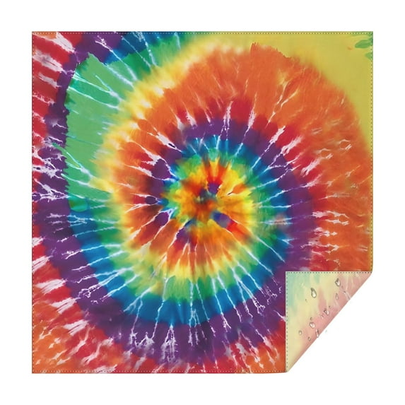 Colorful Tie Dye Pattern Square Tablecloth,Waterproof Square Table Cover,Wipeable Spillproof Washable Table Cover for Home Kitchen Party Decor 42"X42"(107x107cm)