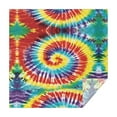 thumbnail image 1 of Colorful Tie Dye Pattern Square Tablecloth,Waterproof Square Table Cover,Wipeable Spillproof Washable Table Cover for Home Kitchen Party Decor 52"x52"(132x132cm), 1 of 6