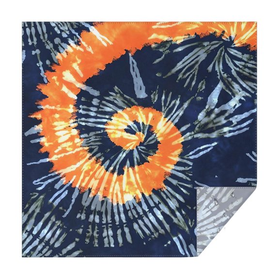 Colorful Tie Dye Pattern Square Tablecloth,Waterproof Square Table Cover,Wipeable Spillproof Washable Table Cover for Home Kitchen Party Decor 60"x60"(152x152cm)
