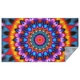 thumbnail image 1 of Colorful Tie Dye Peacock Mandala Pattern Rectangle Tablecloth 60"x102",Waterproof Polyester Rectangle Table Cloth, Wipeable Spillproof Polyester Tablecloth for Dining, Camping, Indoor and Outdoor, 1 of 6