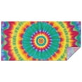 thumbnail image 1 of Colorful Tie Dye Petal Mandala Pattern Rectangle Tablecloth 60"x120",Waterproof Polyester Rectangle Table Cloth, Wipeable Spillproof Polyester Tablecloth for Dining, Camping, Indoor and Outdoor, 1 of 5