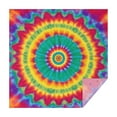thumbnail image 1 of Colorful Tie Dye Petal Mandala Pattern Square Tablecloth,Waterproof Square Table Cover,Wipeable Spillproof Washable Table Cover for Home Kitchen Party Decor 42"X42"(107x107cm), 1 of 6