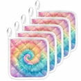 thumbnail image 1 of Colorful Tie Dye Pot Holders for Kitchen Heatproof Potholder, 5 Pack Rainbow Ombre Abstract Pattern Art Hot Pads Multipurpose Oven Pads Cloth Potholders Trivet for Cooking Baking, 1 of 8
