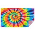thumbnail image 1 of Colorful Tie Dye Rainbow Pattern Rectangle Tablecloth 60"x102",Waterproof Polyester Rectangle Table Cloth, Wipeable Spillproof Polyester Tablecloth for Dining, Camping, Indoor and Outdoor, 1 of 6