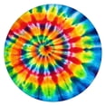thumbnail image 1 of Colorful Tie Dye Rainbow Pattern Round Fitted Tablecloth with Elastic Edge,Dining Table Cover Waterproof,Outdoor Round Tablecloth for Camping,Dining,Indoor and Outdoor, 1 of 7