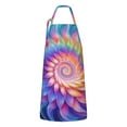 thumbnail image 1 of Colorful Tie Dye Spiral - Floral Pattern Apron-Garden Aprons for Women with Pockets-Cotton Linen Waterproof Kitchen Cooking Gardening Aprons Adjustable for Kitchen,Cooking,BBQ and Salon 33x27 Inch, 1 of 7